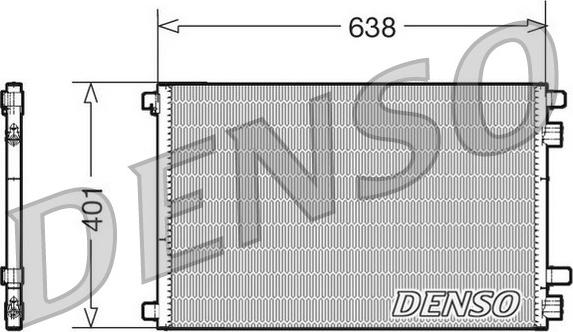 Denso DCN23012 - Συμπυκνωτής, σύστ. κλιματισμού parts5.com