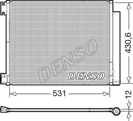 Denso DCN23039 - Kondenzator, klimatska naprava parts5.com