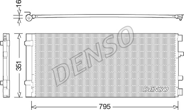 Denso DCN23037 - Kondenzátor, klíma parts5.com