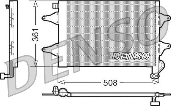 Denso DCN27004 - Condensador, aire acondicionado parts5.com