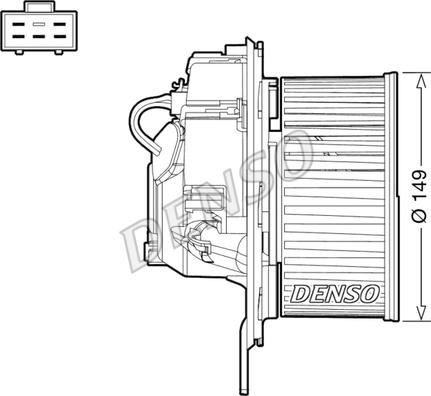 Denso DEA32005 - Ventilator kabine / unutrašnjeg prostora parts5.com