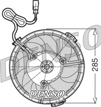 Denso DER02005 - Ventilador, refrigeración del motor parts5.com