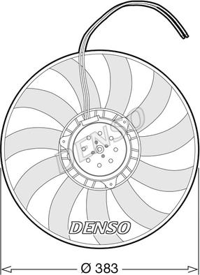 Denso DER02007 - Ventilador, refrigeración del motor parts5.com