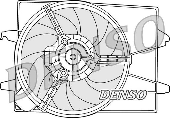 Denso DER10003 - Ventilaator,mootorijahutus parts5.com