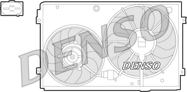 Denso DER32011 - Ventilator, hlađenje motora parts5.com