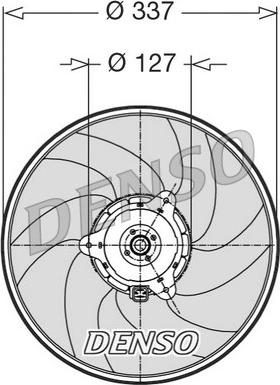 Denso DER21002 - Ventilator, hlađenje motora parts5.com