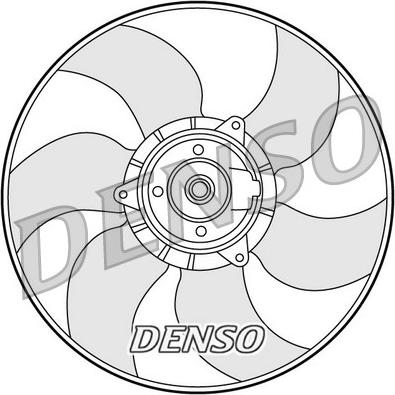 Denso DER23001 - Ventilator, hlajenje motorja parts5.com