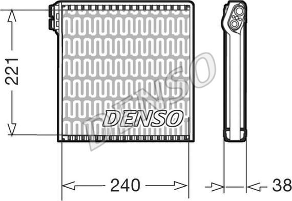 Denso DEV09102 - Párologtató, klímaberendezés parts5.com