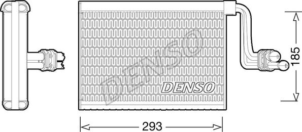 Denso DEV05002 - Isparivač, klima-uređaj parts5.com