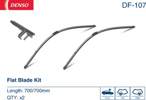 Denso DF-107 - Перо на чистачка parts5.com