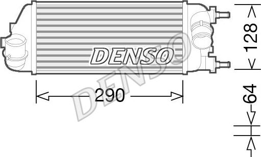 Denso DIT09115 - Chłodnica powietrza doładowującego parts5.com