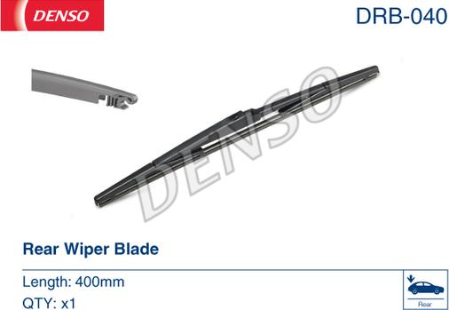 Denso DRB-040 - Μάκτρο καθαριστήρα parts5.com