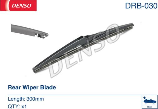 Denso DRB-030 - Μάκτρο καθαριστήρα parts5.com