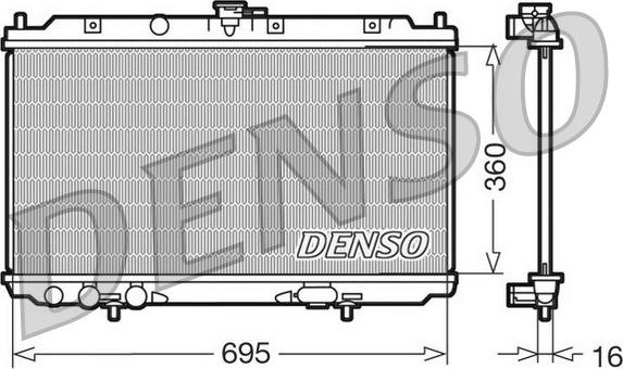 Denso DRM46012 - Radiator, engine cooling parts5.com