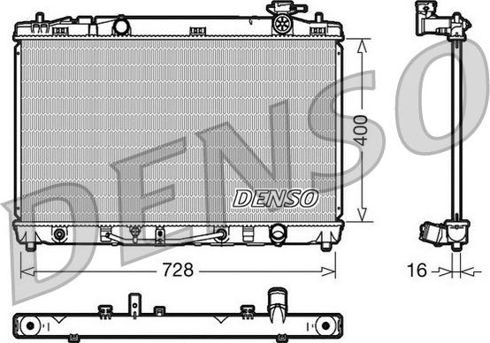 Denso DRM50041 - Radiator, engine cooling parts5.com