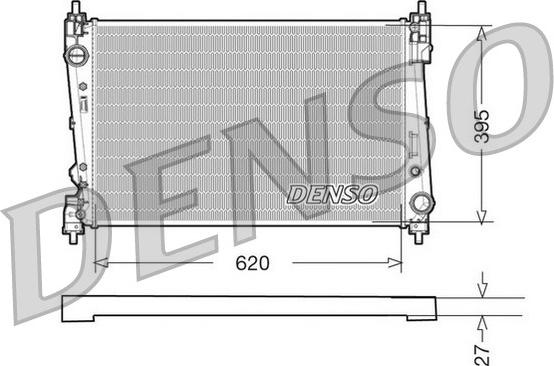 Denso DRM09112 - Radiator, racire motor parts5.com