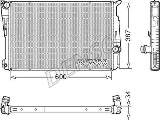 Denso DRM05006 - Jäähdytin,moottorin jäähdytys parts5.com