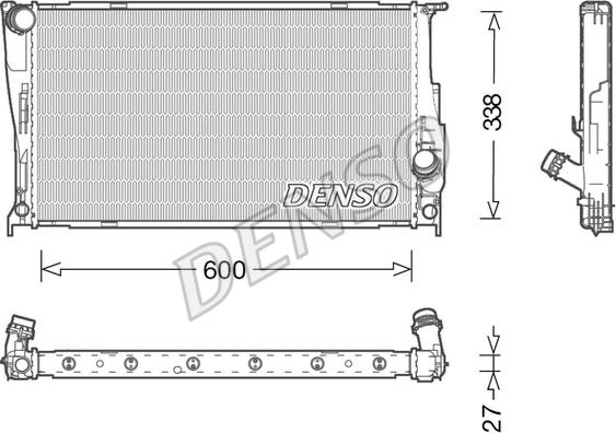 Denso DRM05003 - Radiator, racire motor parts5.com