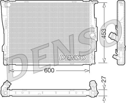 Denso DRM05073 - Hűtő, motorhűtés parts5.com