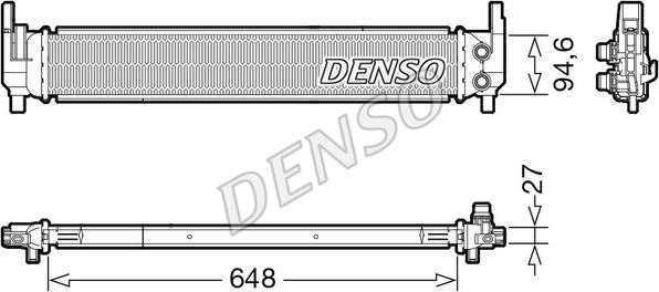 Denso DRM02042 - Chłodnica, układ chłodzenia silnika parts5.com