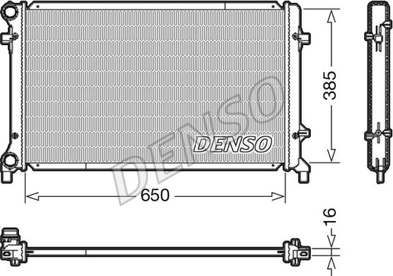 Denso DRM02014 - Radiador, refrigeración del motor parts5.com