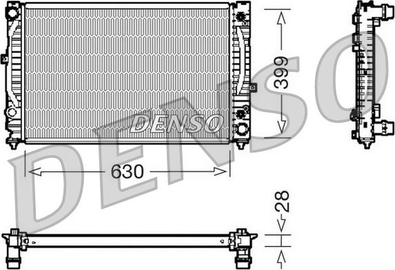 Denso DRM02031 - Radiator, engine cooling parts5.com