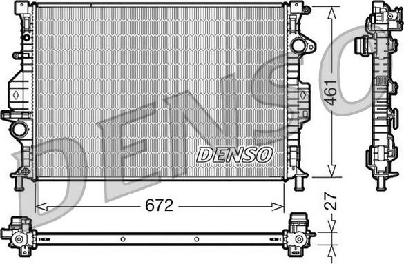 Denso DRM10069 - Radiator, racire motor parts5.com