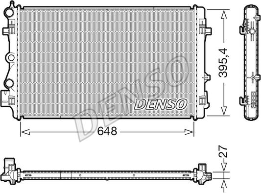 Denso DRM32051 - Radiator, racire motor parts5.com