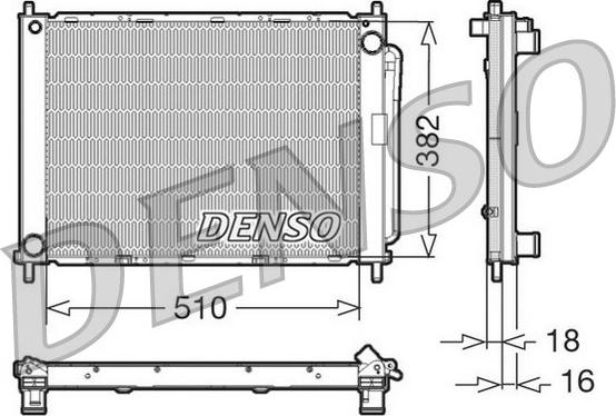 Denso DRM23100 - Módulo de refrigeración parts5.com