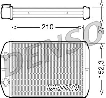 Denso DRR09073 - Schimbator caldura, incalzire habitaclu parts5.com