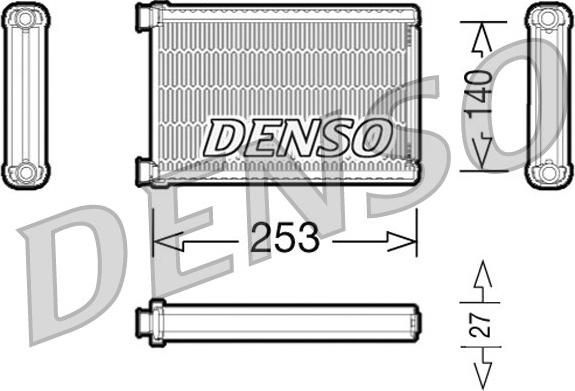 Denso DRR05005 - Schimbator caldura, incalzire habitaclu parts5.com