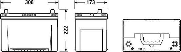 DETA DA955 - Batería de arranque parts5.com