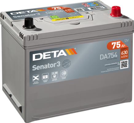 DETA DA754 - Стартов акумулатор parts5.com