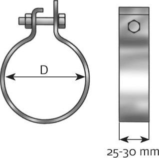 Dinex 99724 - Pipe Connector, exhaust system parts5.com