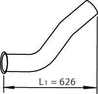 Dinex 48120 - Výfukové potrubie parts5.com