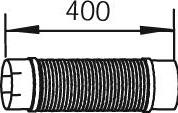 Dinex 48259 - Furtun flexibil, sistem de esapament parts5.com