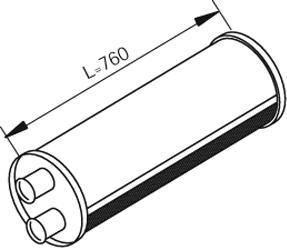 Dinex 80447 - Tłumik środkowy parts5.com