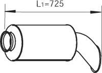 Dinex 80402 - End Silencer parts5.com