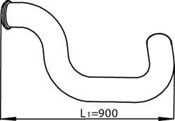 Dinex 80770 - Izpusna cev parts5.com