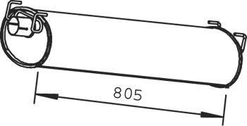 Dinex 28408 - Средний глушитель выхлопных газов parts5.com