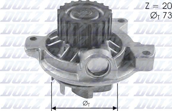 DOLZ A280 - Pompa wodna parts5.com