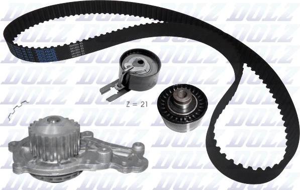 DOLZ KD015 - Set pompa apa + curea dintata parts5.com