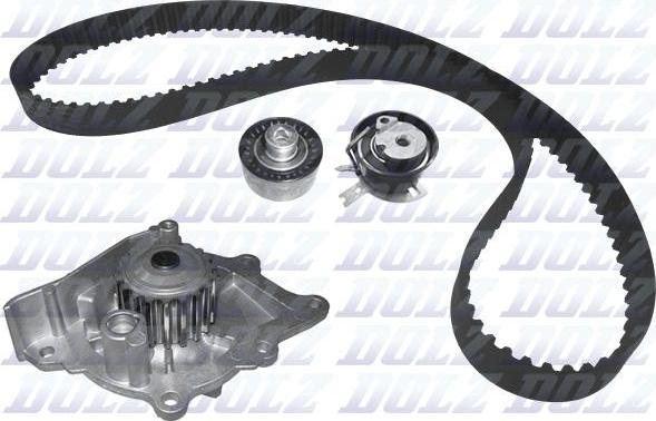 DOLZ KD163 - Water Pump & Timing Belt Set parts5.com