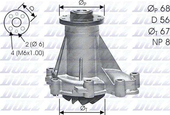 DOLZ M176 - Bomba de agua parts5.com