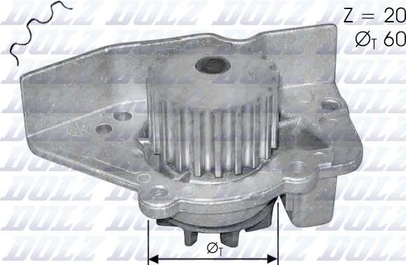 DOLZ N405 - Vesipumppu parts5.com