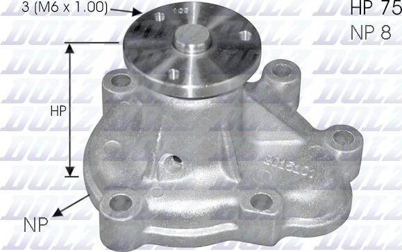 DOLZ O144 - Bomba de agua parts5.com