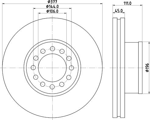 Febi Bilstein 101728 - Тормозной диск parts5.com