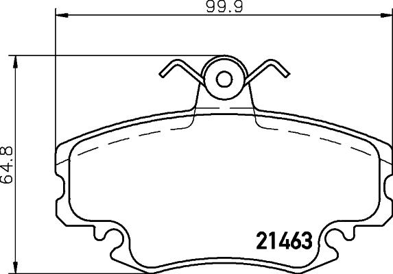 FORMA 454 - Komplet zavornih oblog, ploscne (kolutne) zavore parts5.com