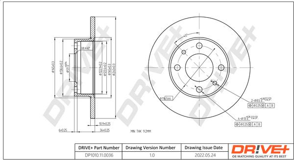 Delphi BG2458 - Disc frana parts5.com