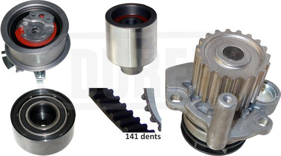 DÜRER PA181162 - Su pompası + Triger kayışı seti parts5.com